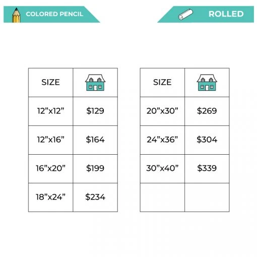 house colored pencil price list