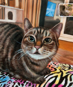 cat watercolor painting