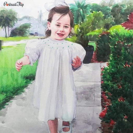 Baby Watercolor Portraits