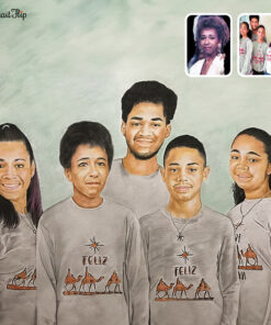 Family Colored Pencil merged Portraits