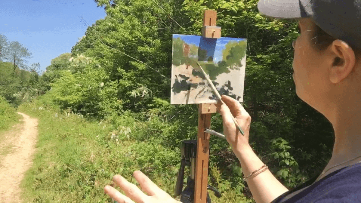 Plein-air painting painting technique PortraitFlip 