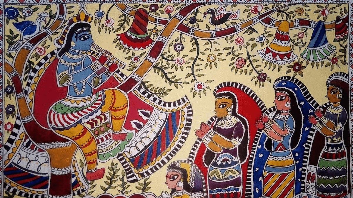 Madhubani Painting Painting Technique PortraitFlip 