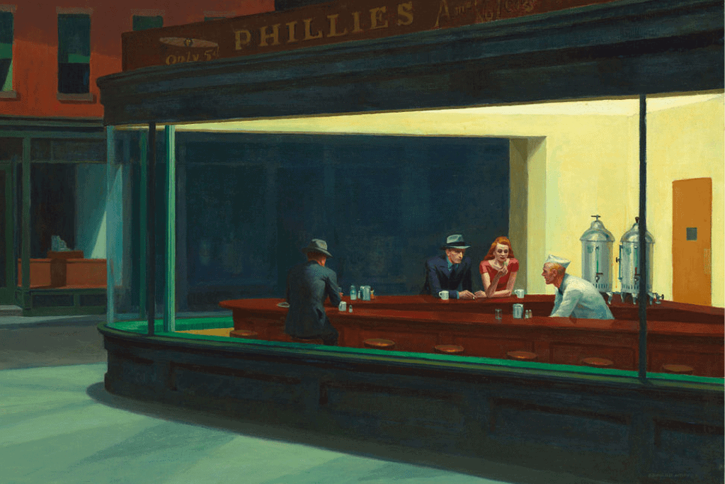 Nighthawks Painting