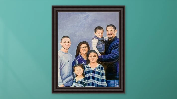 Family Pastel Painting