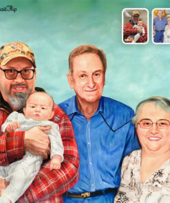 Happy Family Pastel Portraits