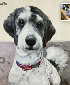 dog pastel portrait