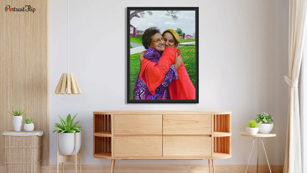 Amazing oil portrait by PortraitFlip as a mother day gift ideas. 