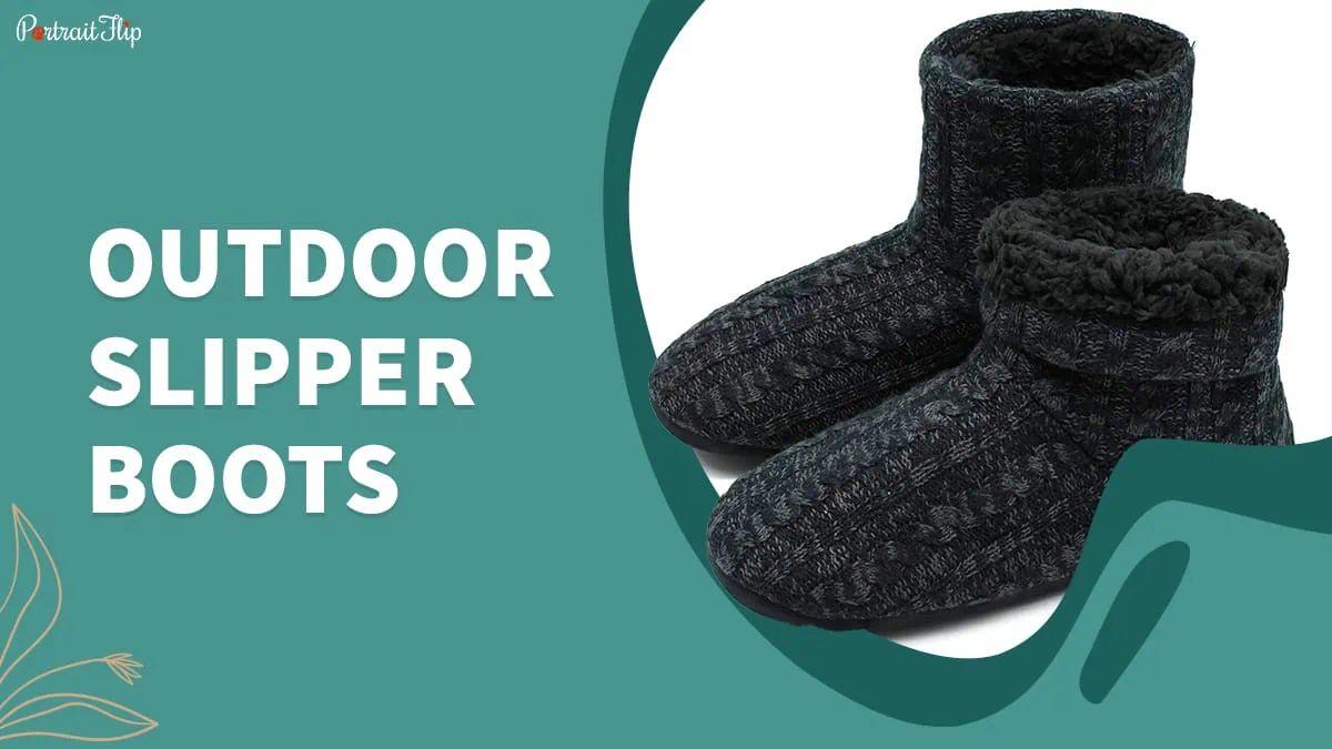 a pair of outdoor slipper boots, Just Because Gift