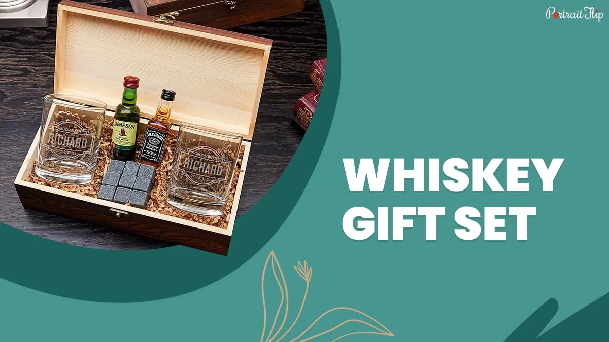 a whisky gift set from swanky badger, Just Because Gift