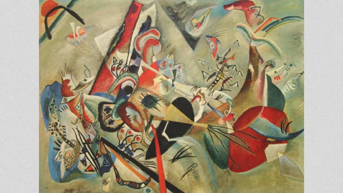 In the Grey is Wassily Kandinsky's masterpiece artwork. 