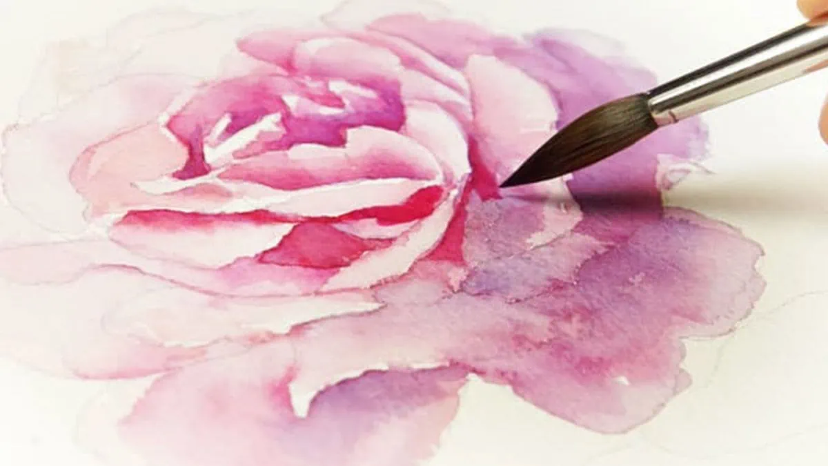 Watercolor tips- push your breaks on your brush