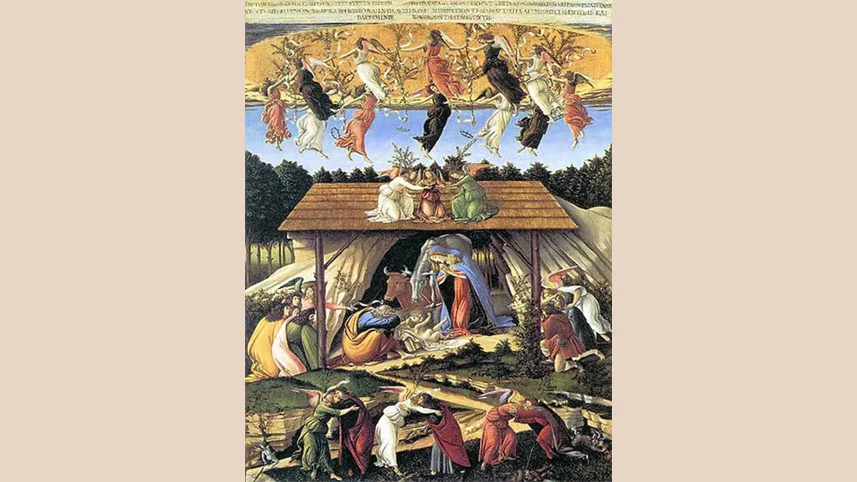 The Mystical Nativity is a painting by Botticelli 