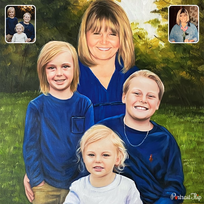 Turn Your Photo Into Custom Family Portrait