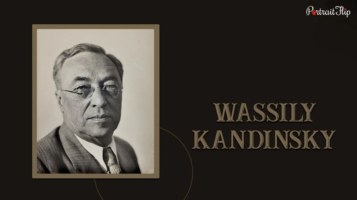 A famous painter Wassily Kandinsky in a blazer