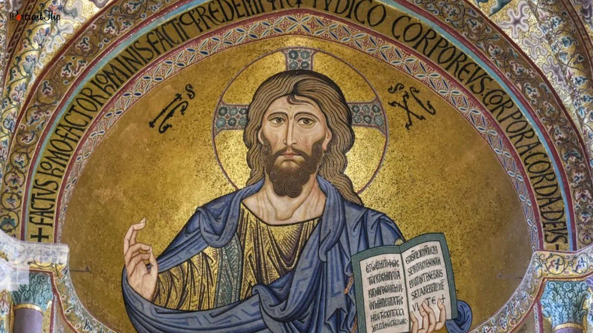 Painting of Christ Pantocrator.
