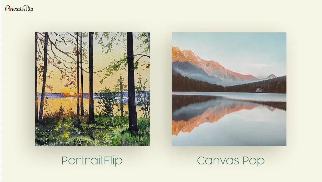 PortraitFlip vs. Canvas Pop Landscape Portrait