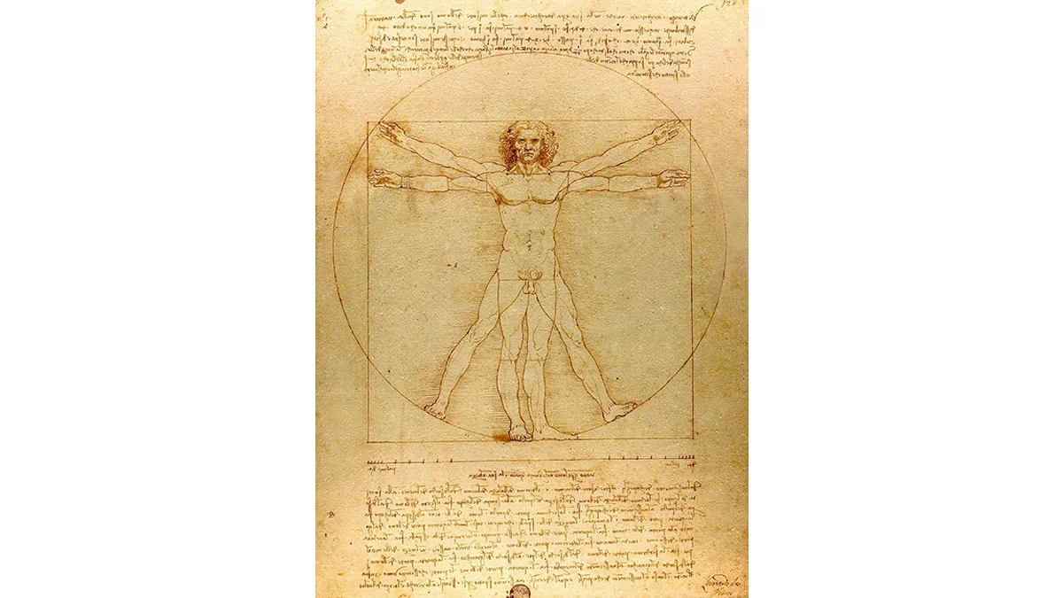 Vitruvian Man by Leonardo da Vinci belongs to standard proportion in art