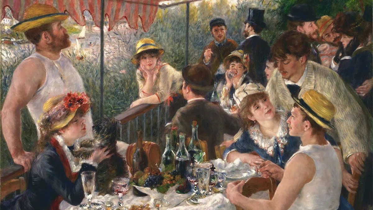 Luncheon of the Boating Party by Pierre-Auguste Renoir that show representational art