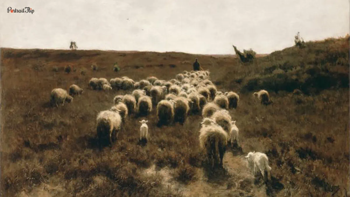 The Return of the Flock by Anton Mauve