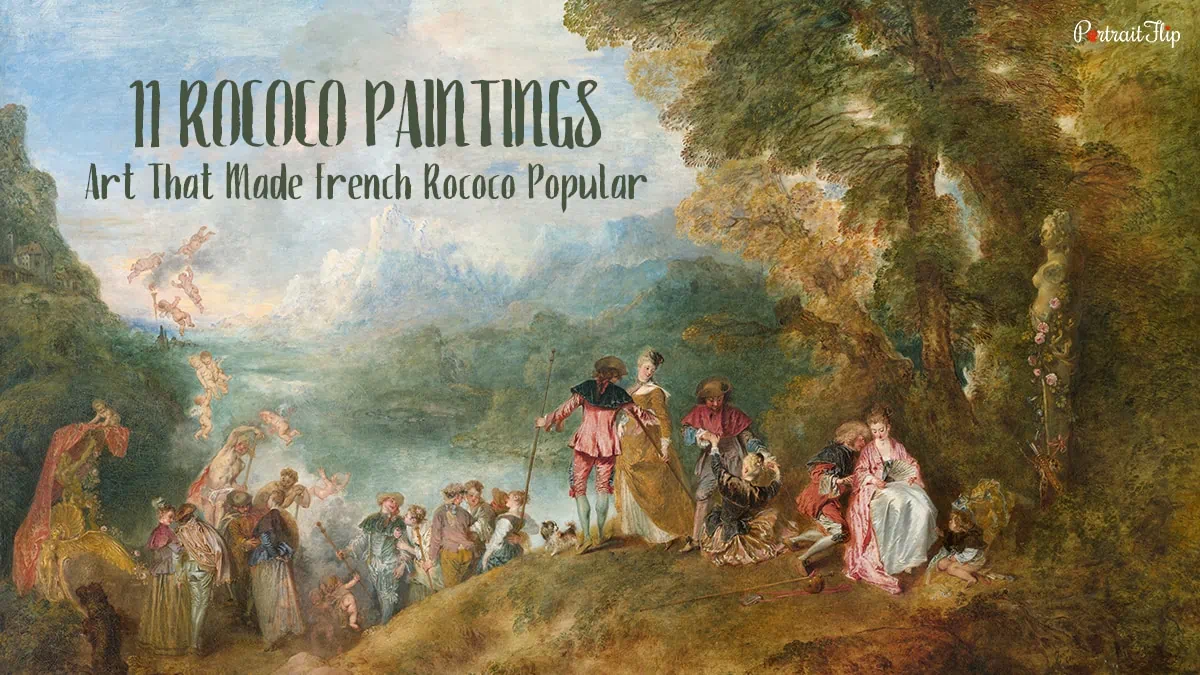 A cover photo of 11 rococo paintings