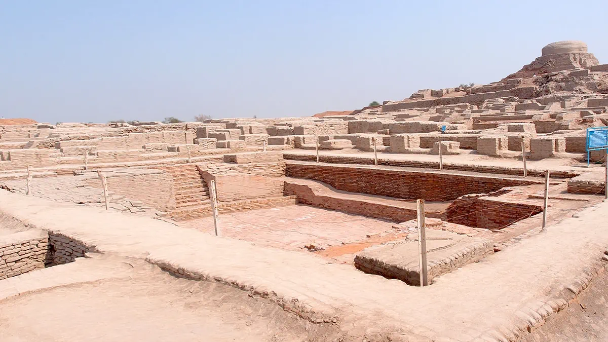 a picture of India's oldest city Mohenjo Daro