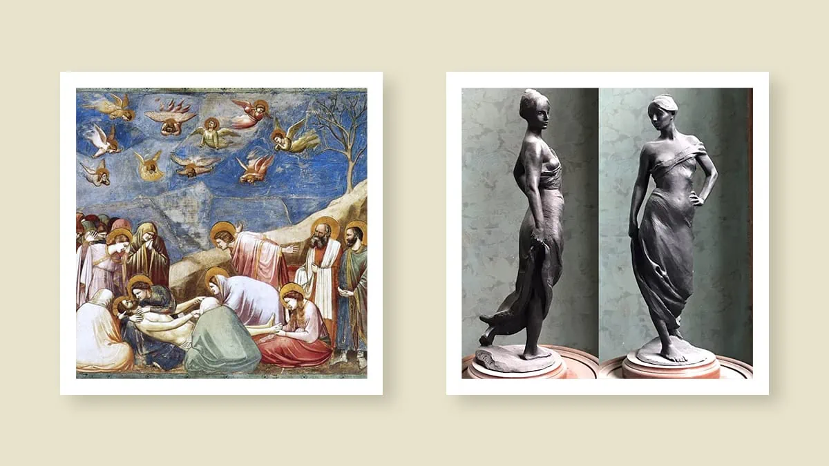 Types of figurative art represented by two of the famous artworks