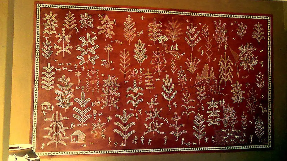 a picture of Warli Painting