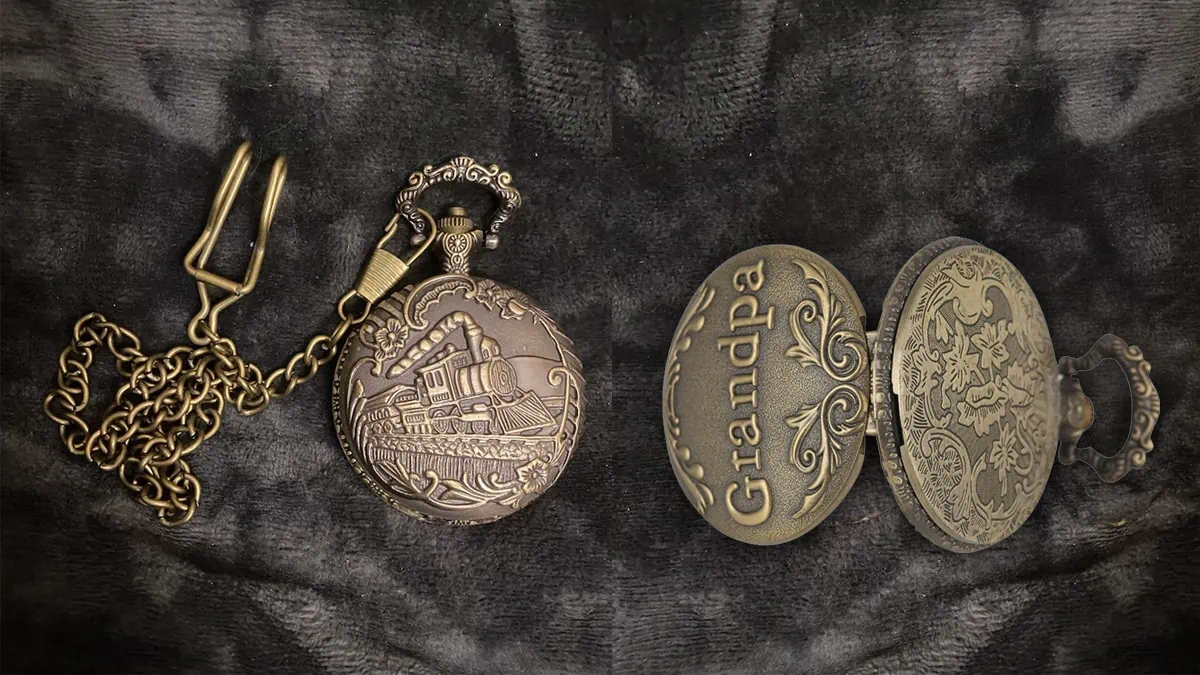 Antique Pocket Watch Christmas Gifts for Grandpa
