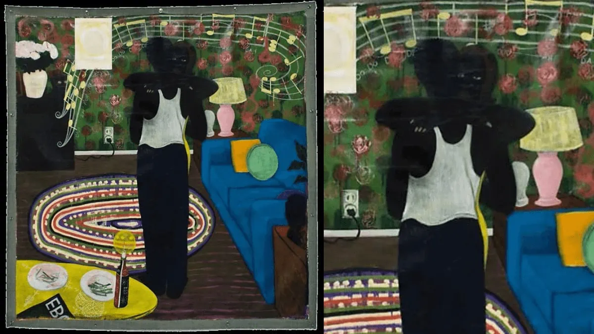 Slow dance by Kerry James Marshall is a painting that is based on love.