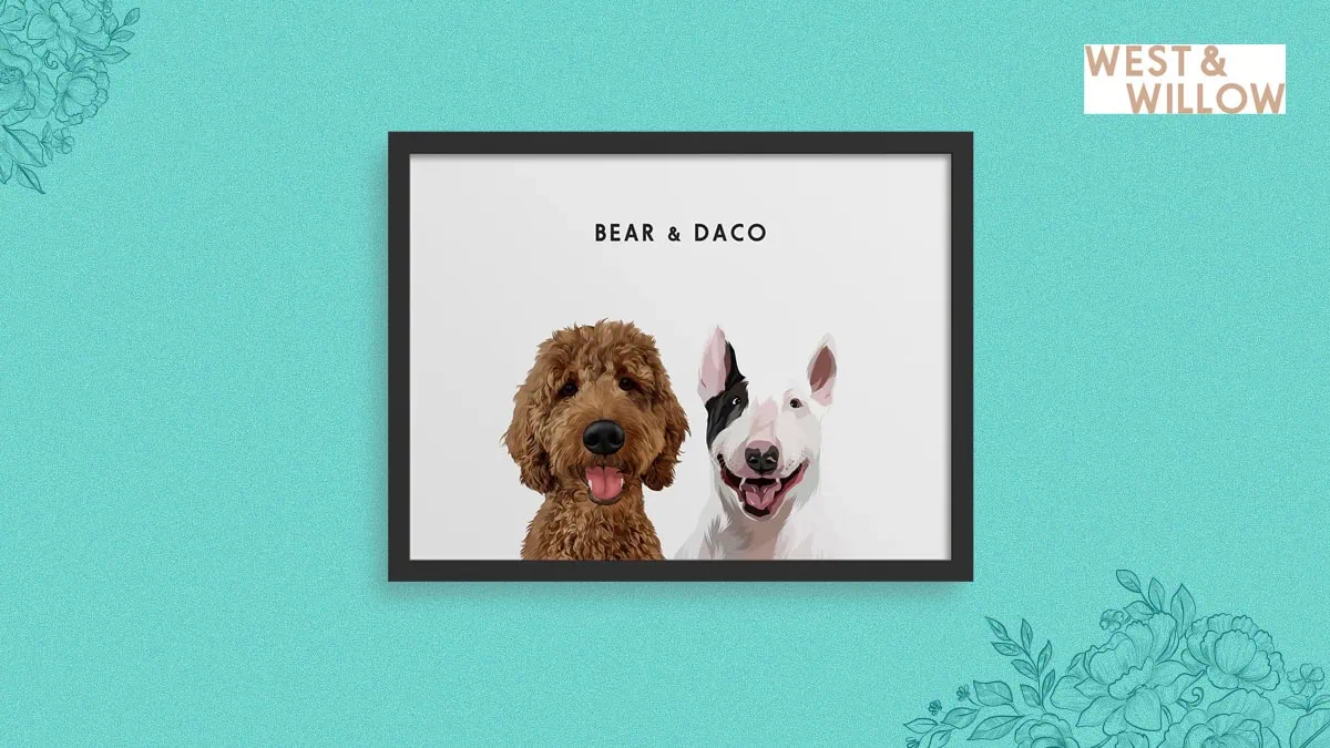 digital art of two dogs 