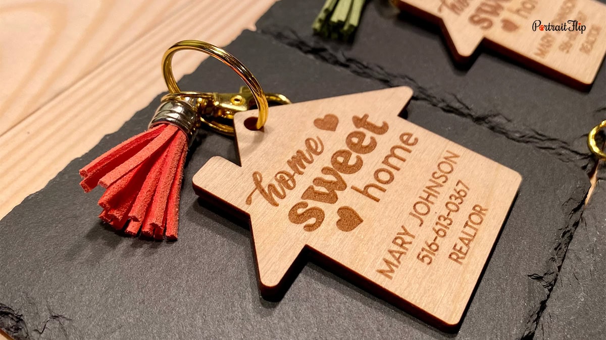 Personalized Keychains as a closing gifts from realtors