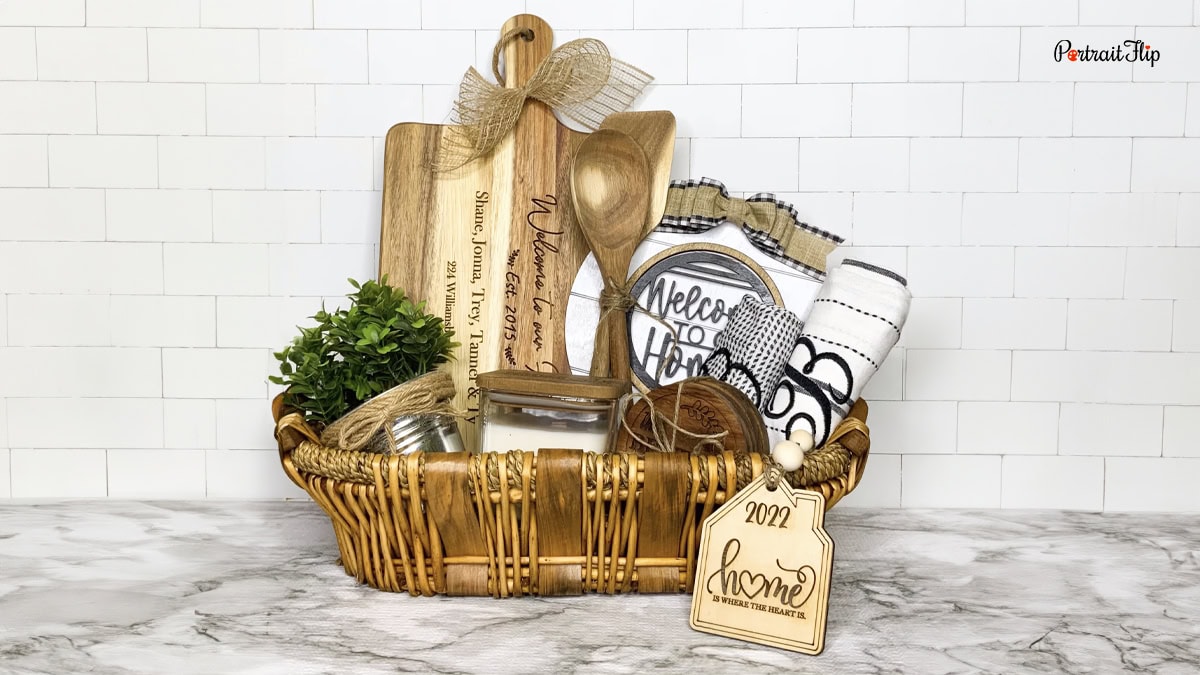 Gift Basket as a closing gifts from realtors