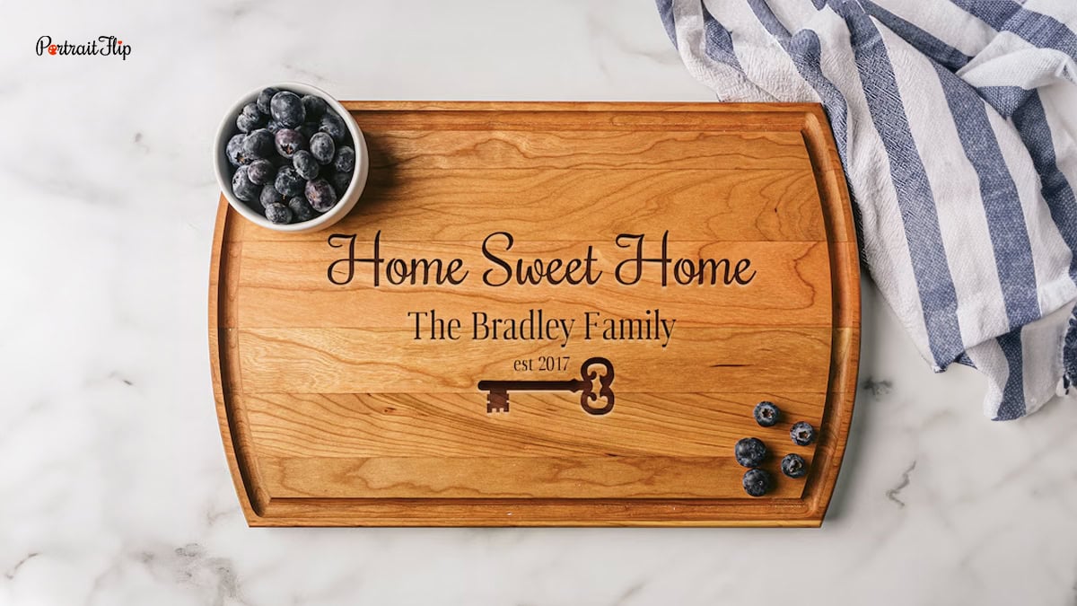 Cutting Board as a closing gifts from realtors