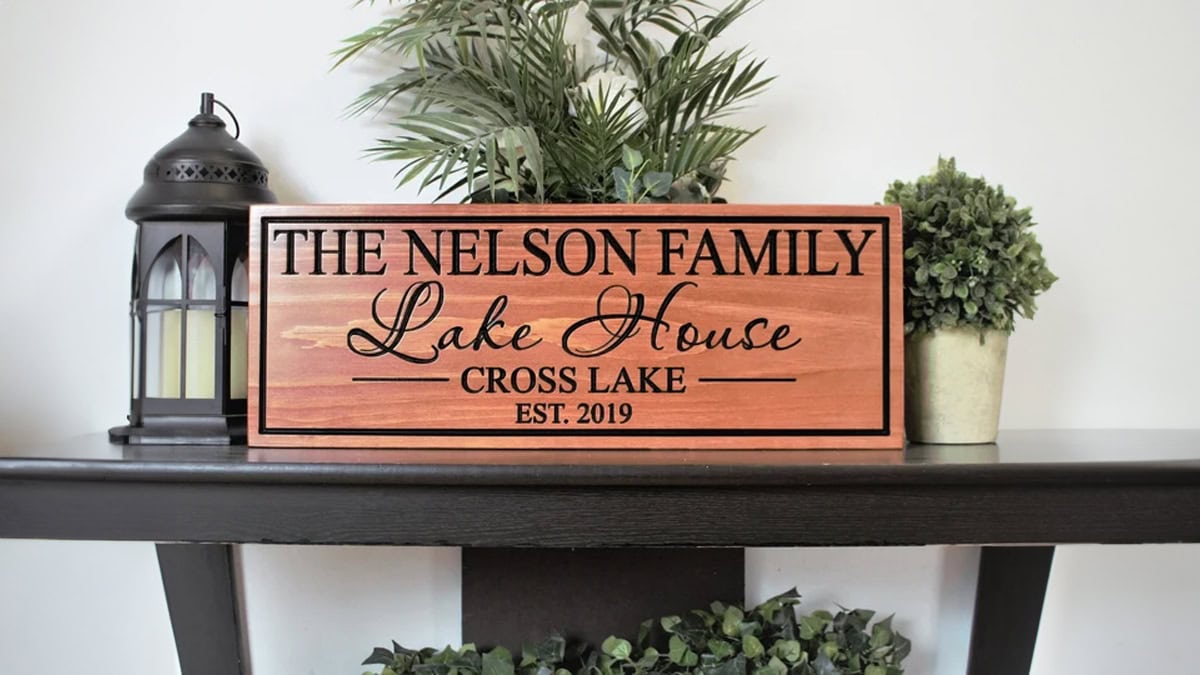 outdoor house sign