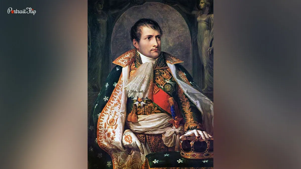 A portrait of Napoleon I. 