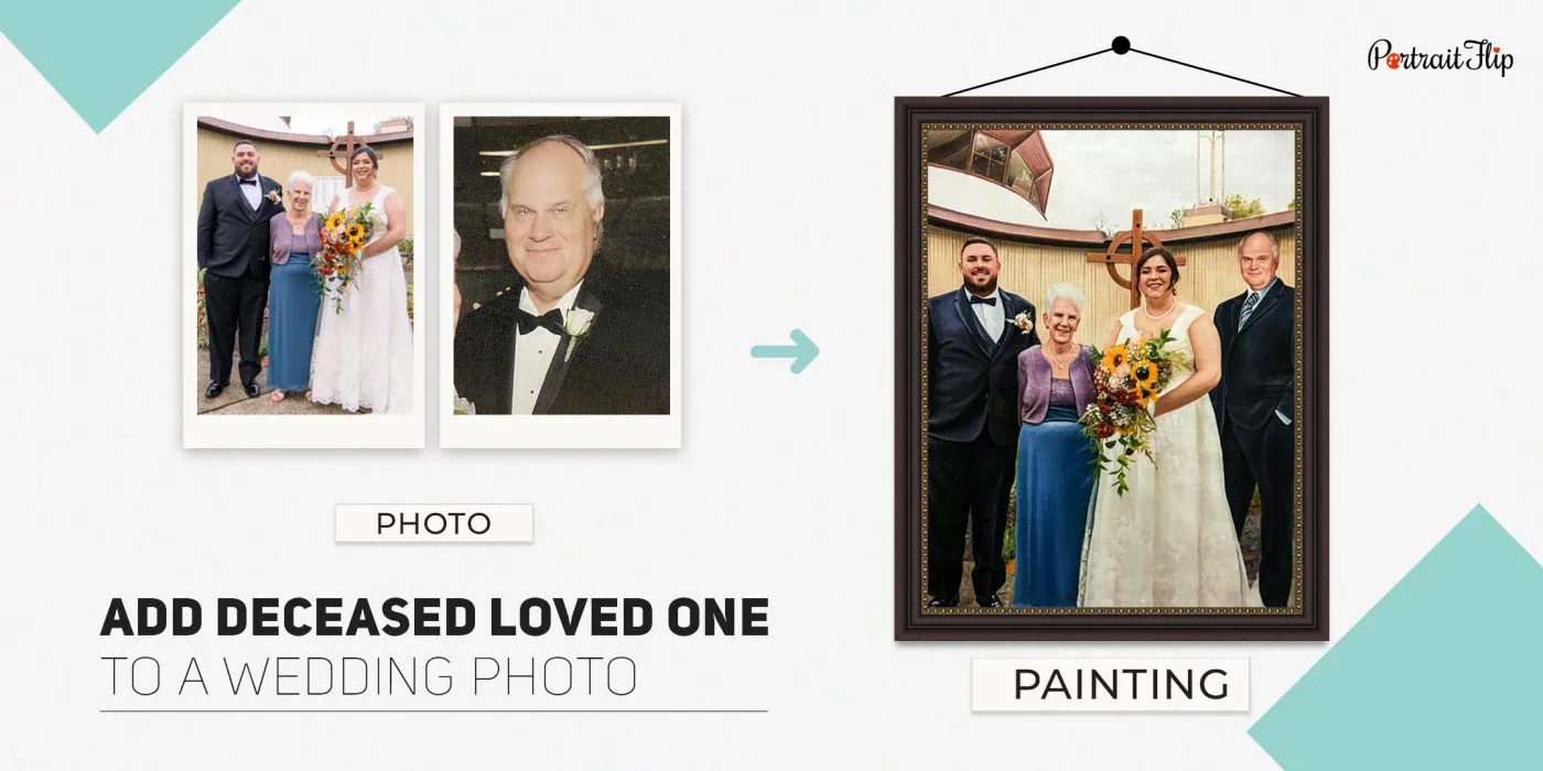 Add Deceased Loved One To a Wedding Photo